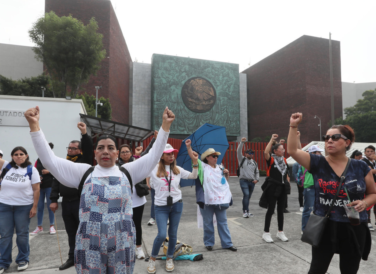 Protestas contra la reforma judicial en México. Foto: EFE.