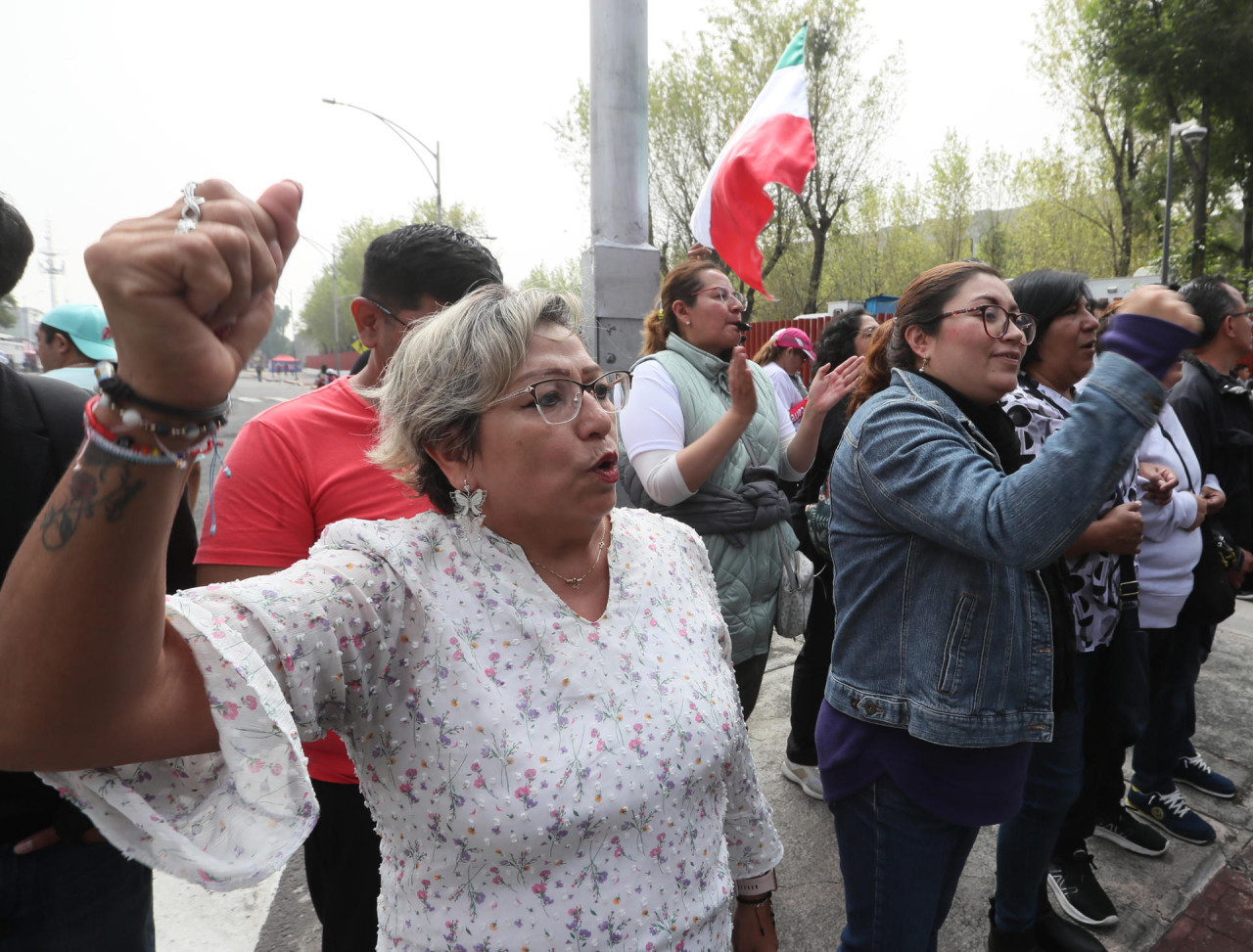 Protestas contra la reforma judicial en México. Foto: EFE.