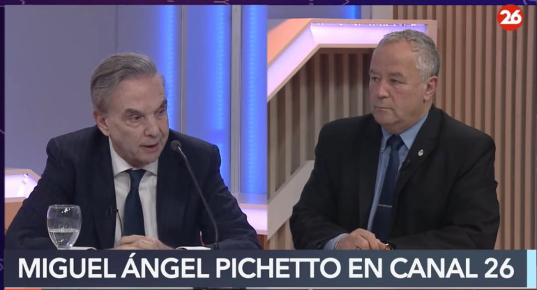 Miguel Ángel Pichetto en Canal 26.