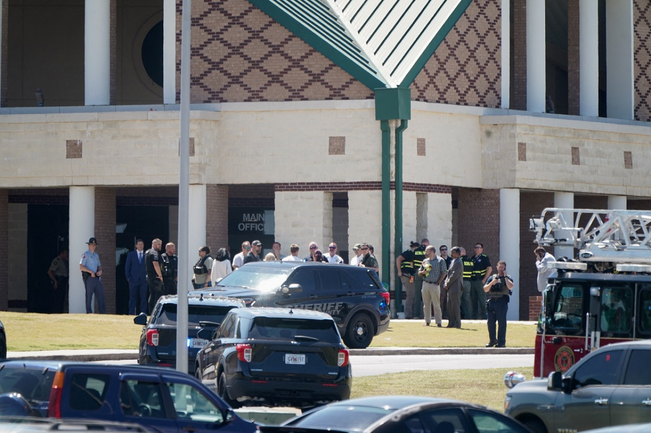 Tiroteo en escuela de Georgia, Estados Unidos. Foto: Reuters.