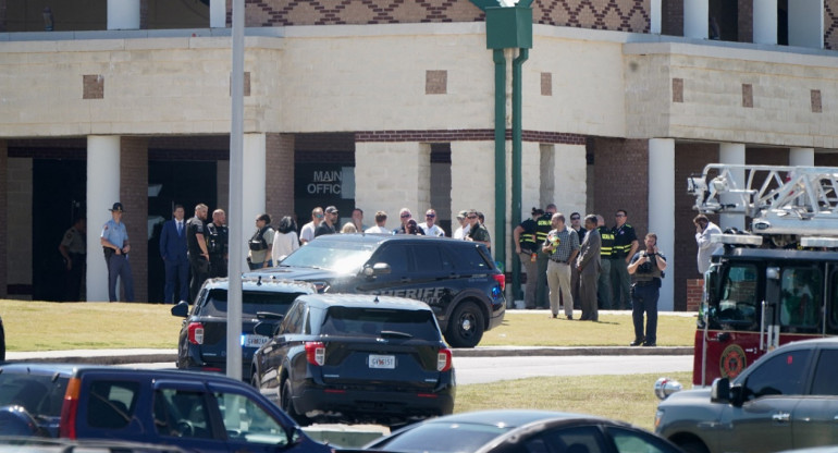 Tiroteo en escuela de Georgia, Estados Unidos. Foto: Reuters.