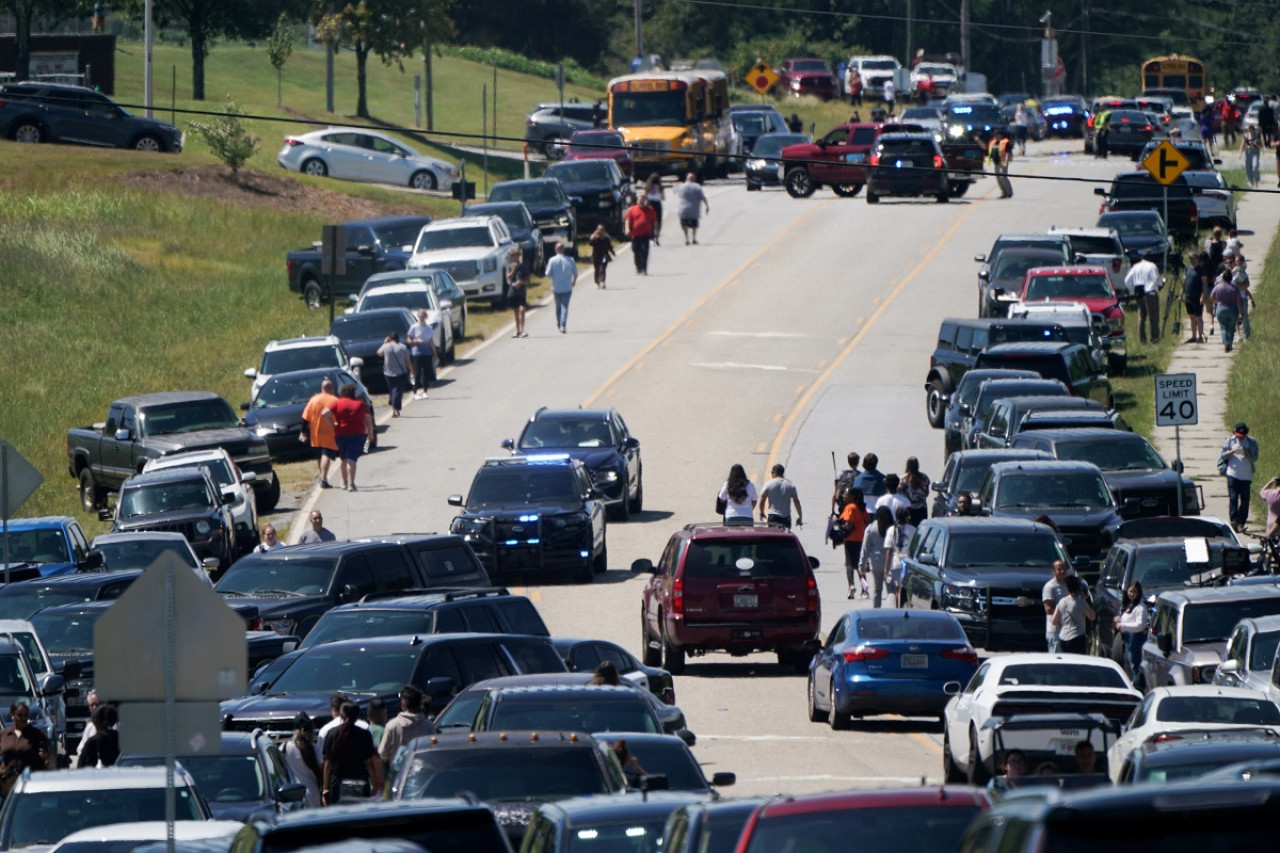 Tiroteo en escuela de Georgia, Estados Unidos. Foto: Reuters.