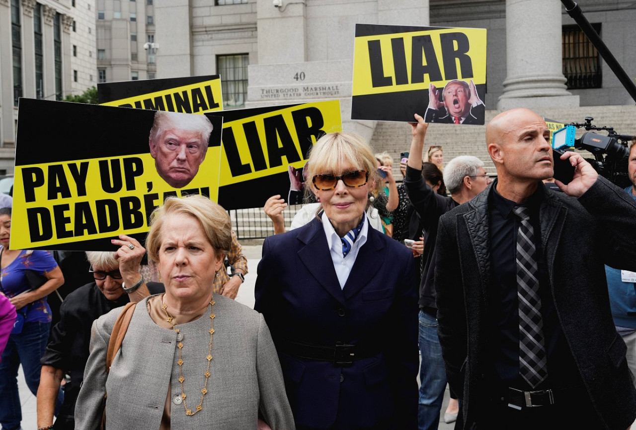 E. Jean Carroll, juicio contra Donald Trump. Foto: Reuters