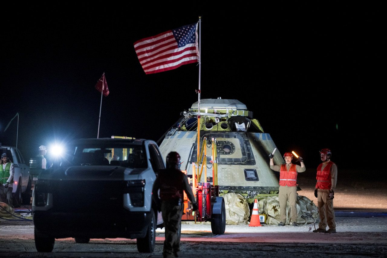 Starliner aterrizó sin sus austronautas. Foto: Reuters