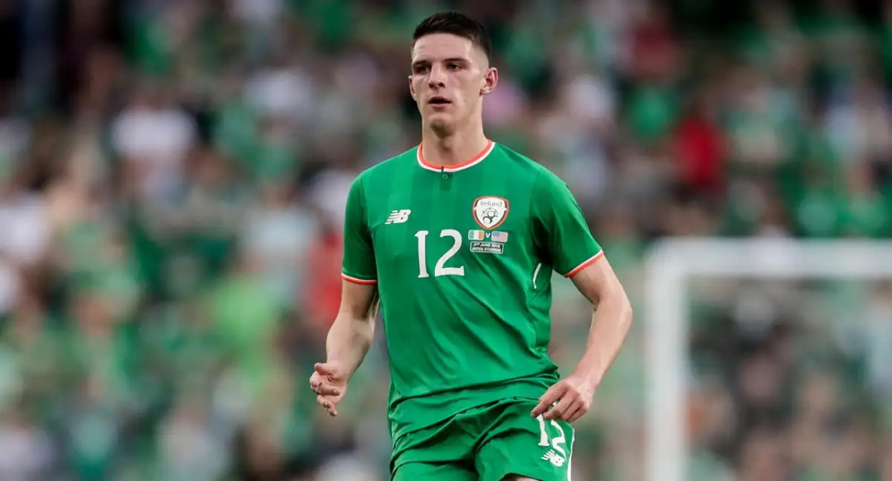 Declan Rice jugó en las inferiores de Irlanda. Foto: Redes