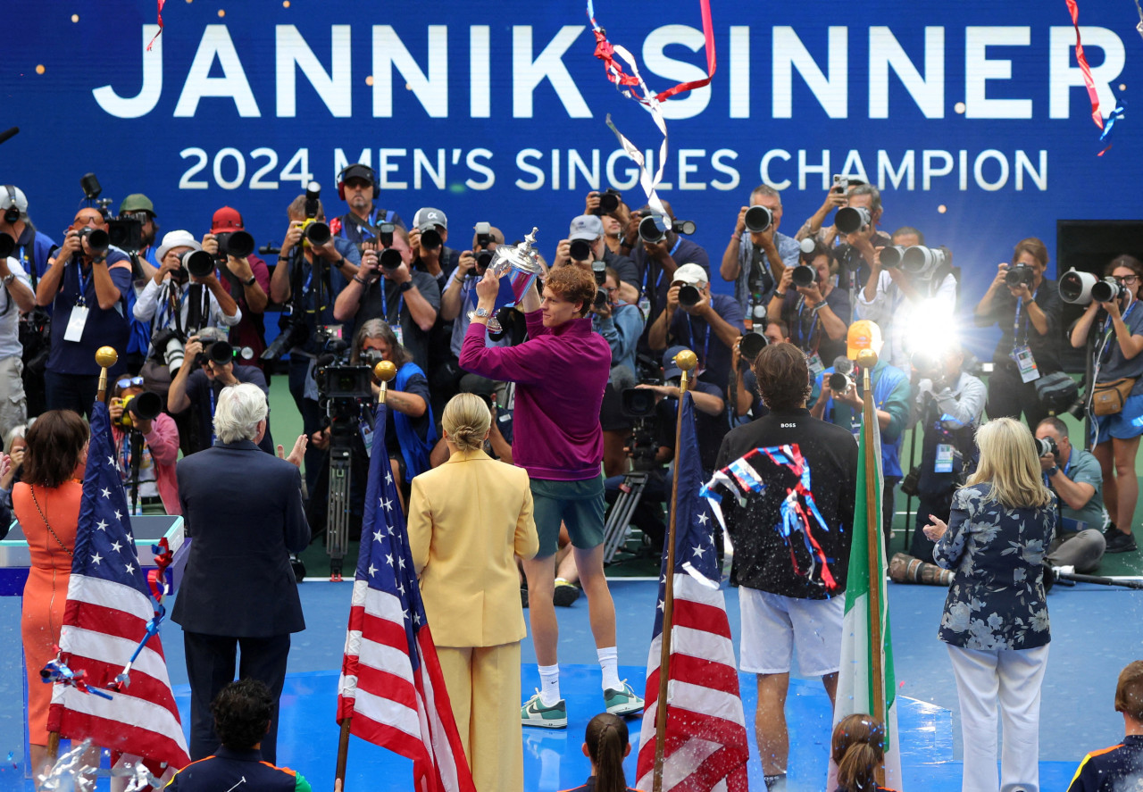 Jannik Sinner, campeón del US Open. Foto: Reuters.