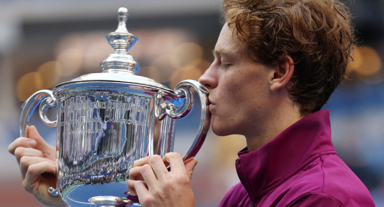 Jannik Sinner, campeón del US Open. Foto: Reuters.