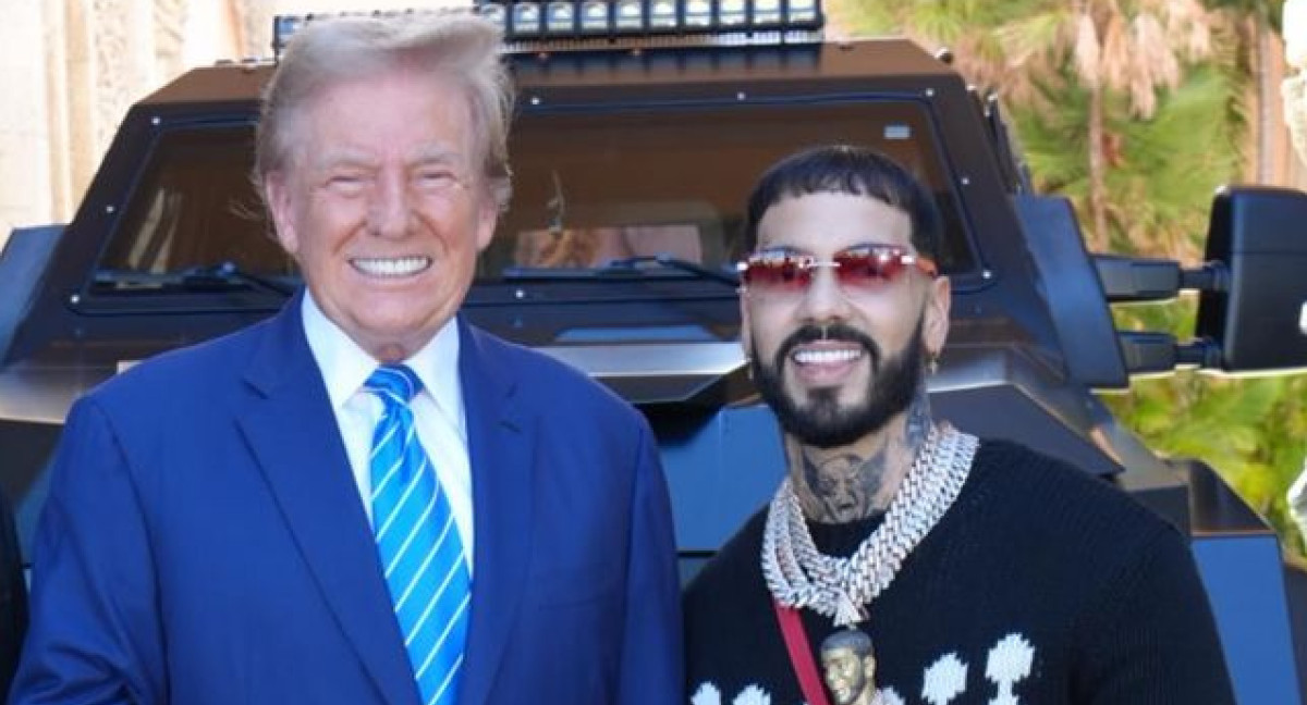 Anuel AA junto a Donald Trump. Foto: Instagram/anuel