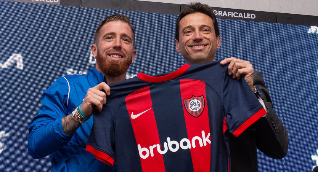 Iker Muniain fue presentado en San Lorenzo. Foto: X.