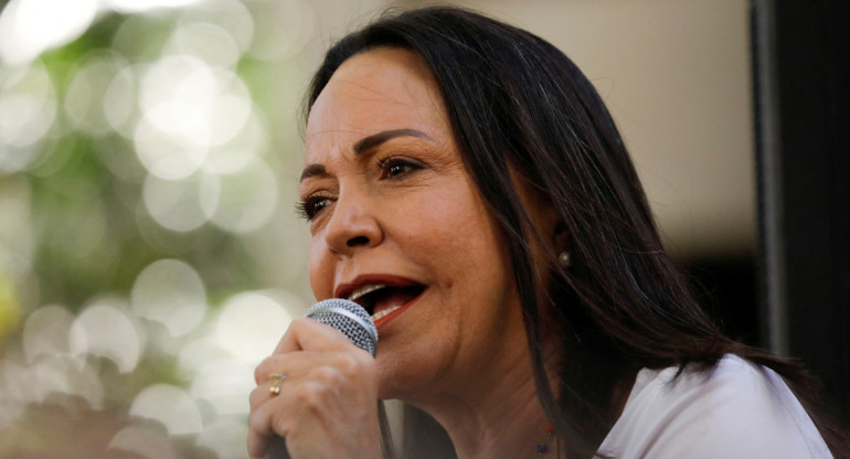 María Corina Machado, líder opositora de Venezuela. Foto: Reuters.