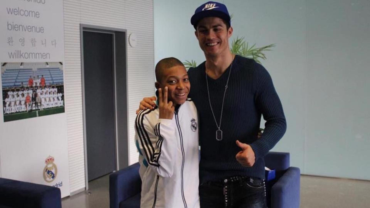 Cristiano Ronaldo y Kylian Mbappé. Foto: Archivo.