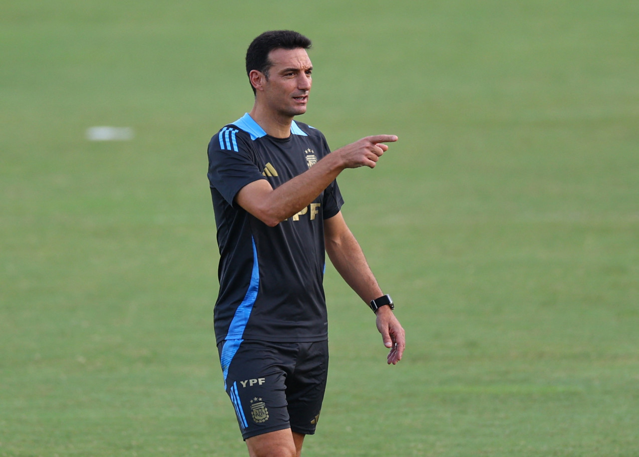 Lionel Scaloni, técnico de la Selección Argentina. Foto: Reuters.