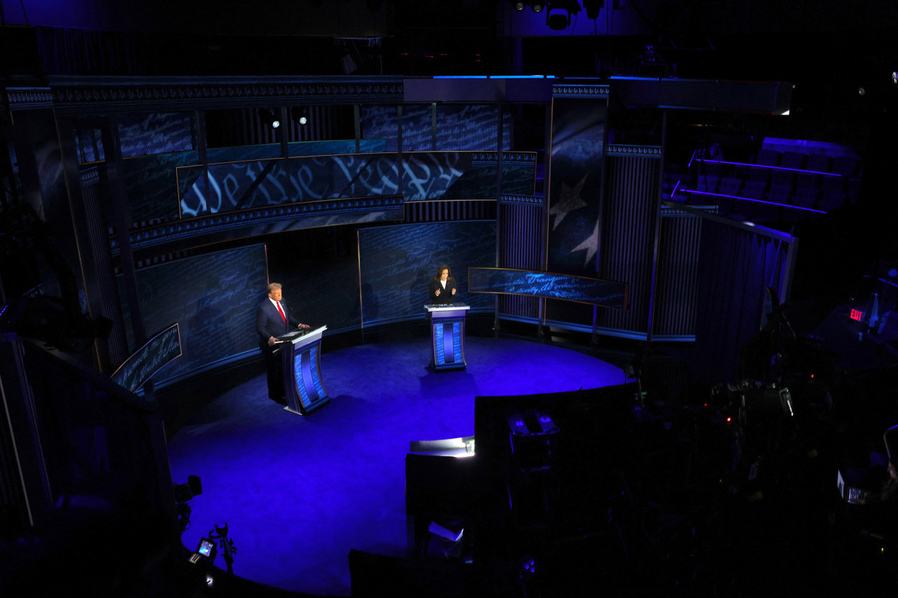 Debate; Estados Unidos; Kamala Harris; Donald Trump. Foto: Reuters.