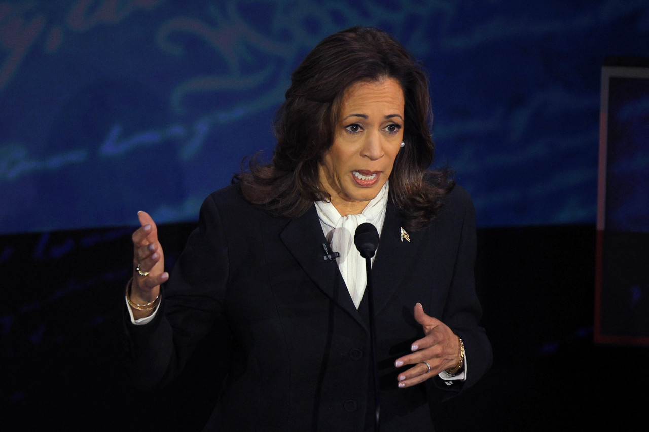 Debate presidencial en Estados Unidos. Kamala Harris. Foto: Reuters.