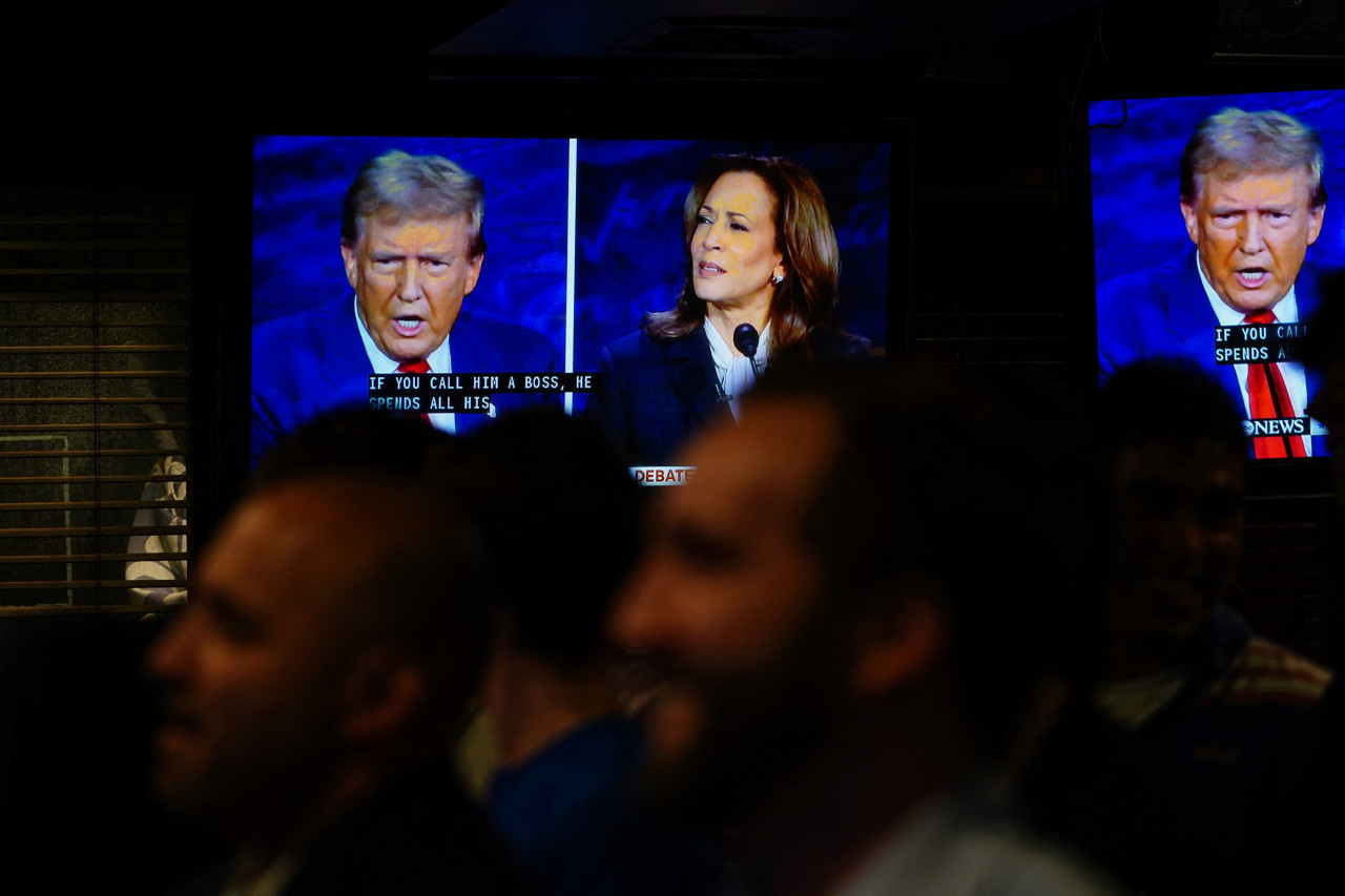 Debate presidencial en Estados Unidos entre Kamala Harris y Donald Trump. Foto: Reuters.