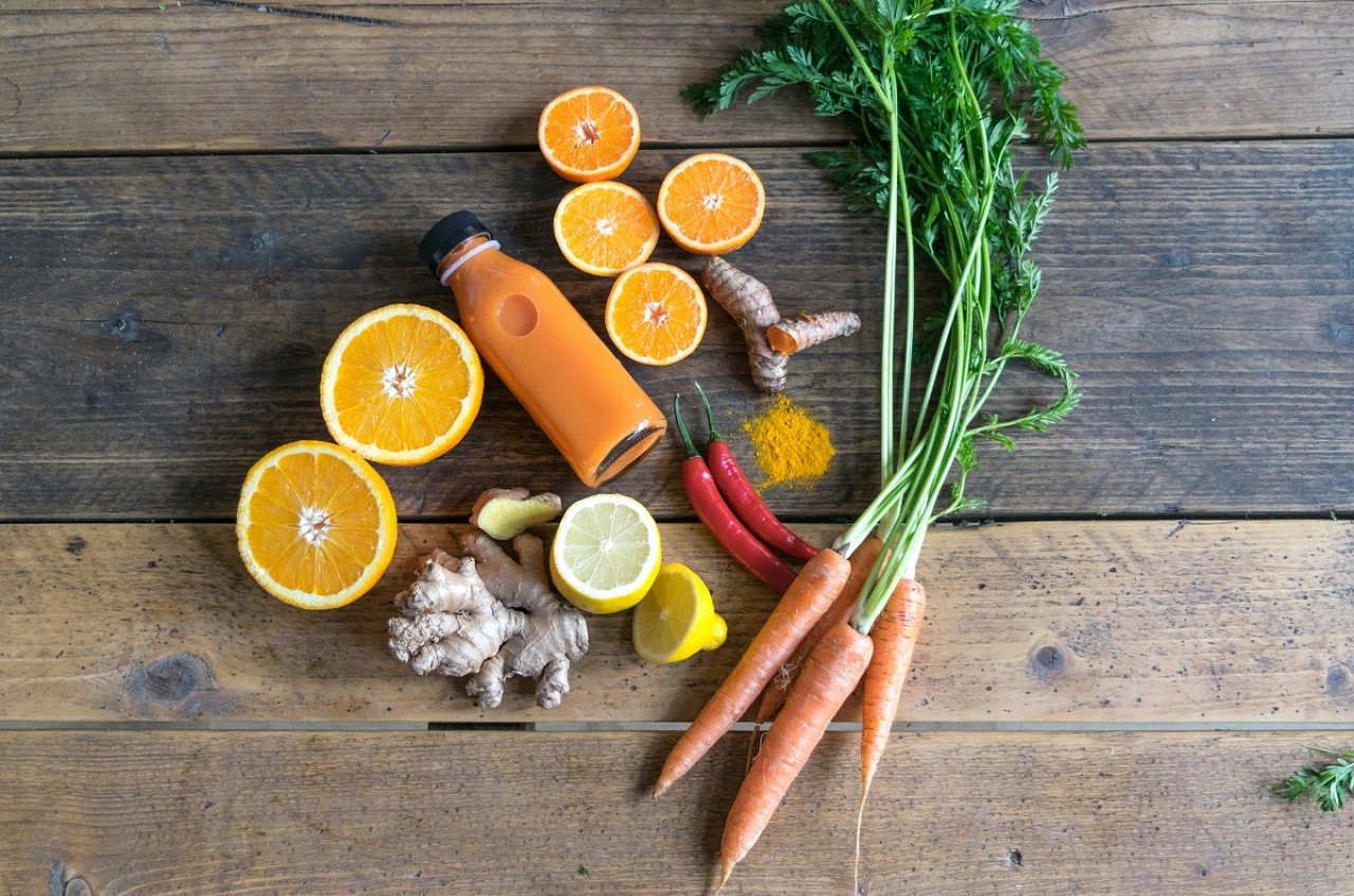 Alimentos naranjas. Foto: Unsplash.