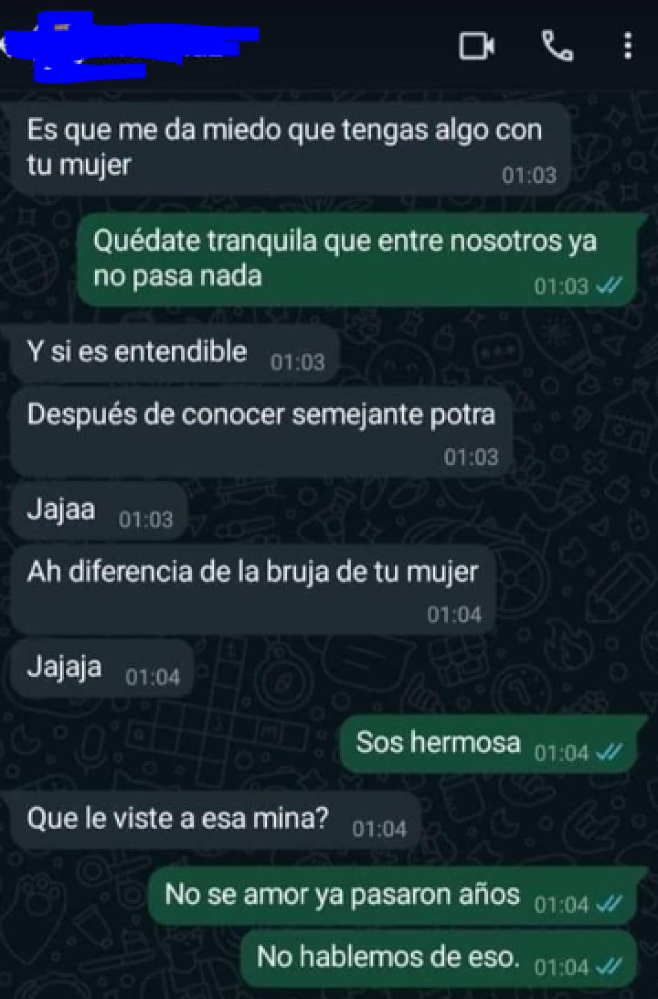 Fitraron chats de un médico y su amante en Tucumán. Fuente: X