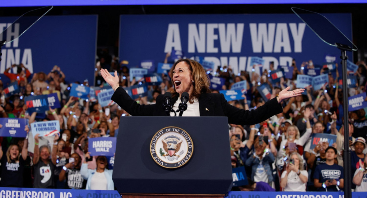 Kamala Harris, candidata a presidenta de Estados Unidos. Foto: Reuters