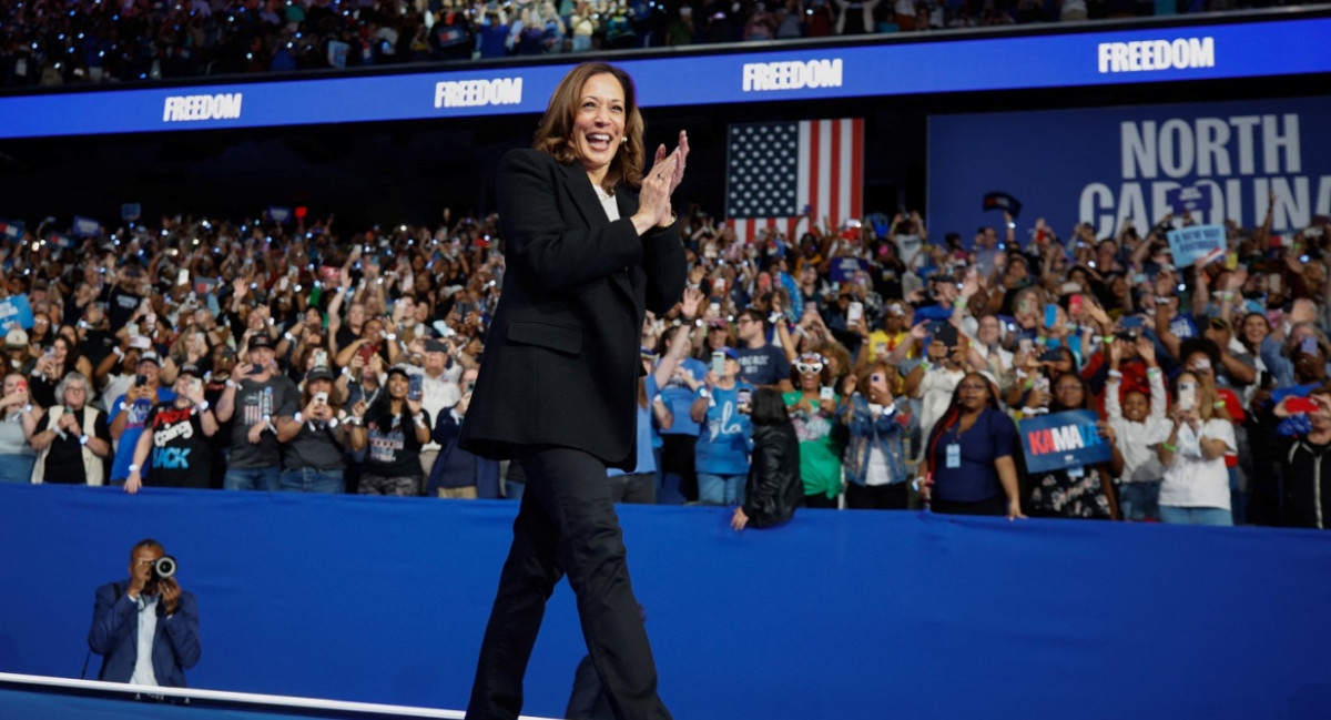 Kamala Harris, candidata a presidenta de Estados Unidos. Foto: Reuters