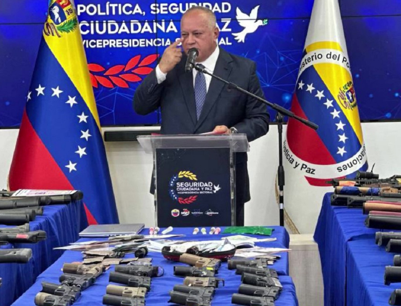 Diosdado Cabello, ministro del Interior de Venezuela. Foto: captura de video