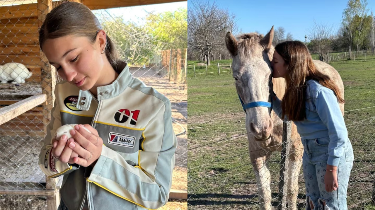 Indiana y Sienna se mostraron en el campo con Nicole Neumann. Fotos: Instagram/nikitaneumannoficial.