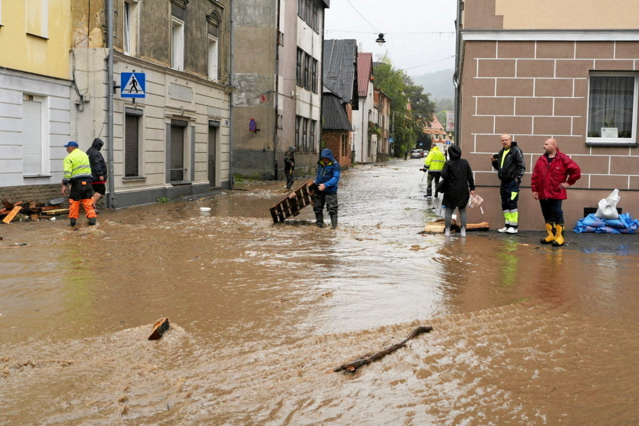 Históricas inundaciones en Viena, Austria. Foto: Reuters.