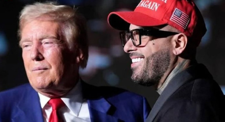 Donald Trump y Nicky Jam. Foto: Instagram @nickyjam