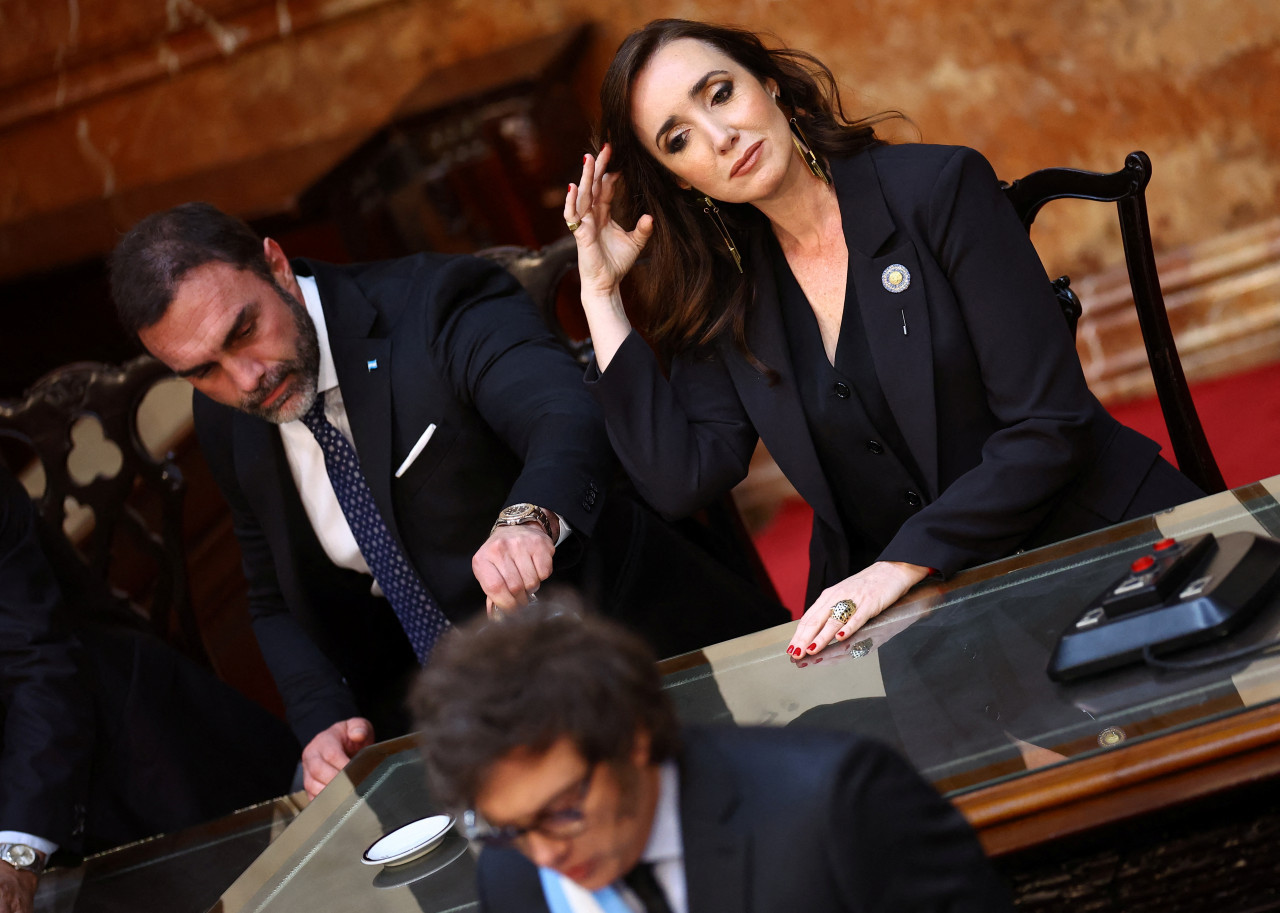 Victoria Villarruel y Javier Milei. Foto: Reuters