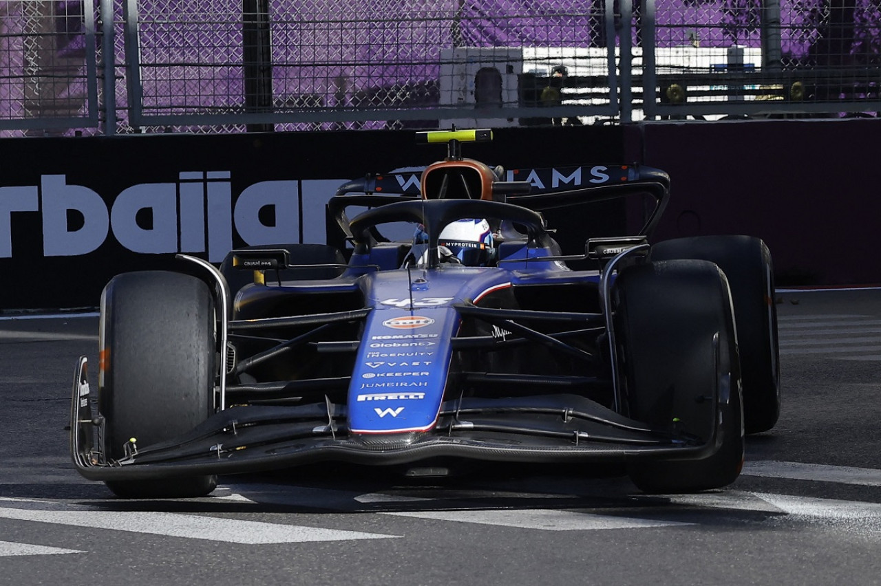 Franco Colapinto en el Gran Premio de Azerbaiyán de la Fórmula 1. Foto: Reuters.