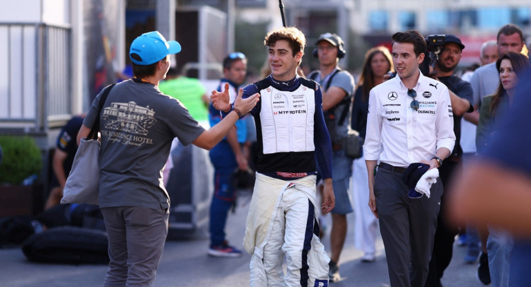 Franco Colapinto sorprendió en sus primeras carreras de Fórmula 1. Foto: Reuters.