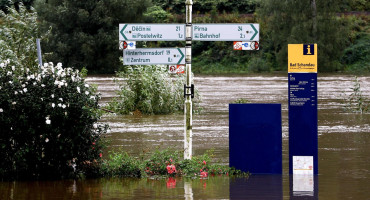 Las consecuencias de la tormenta Boris en Europa. Foto: EFE.