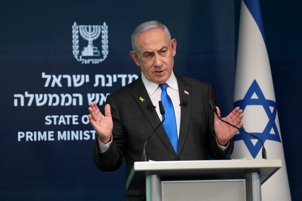 Benjamin Netanyahu, primer ministro de Israel. Foto: Reuters.