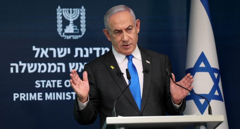 Benjamin Netanyahu, primer ministro de Israel. Foto: Reuters.