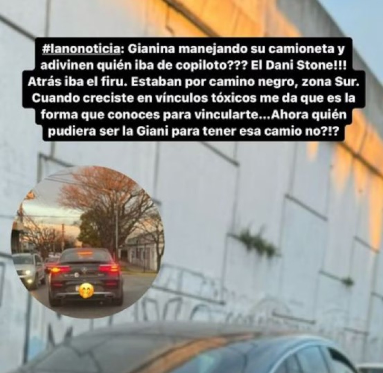 La presunta reconciliación de Giannina Maradona y Daniel Osvaldo. Foto: Instagram/ @gossipeame