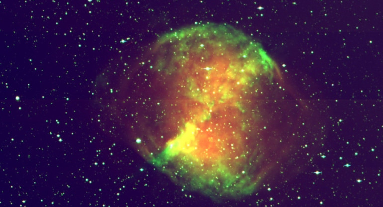 M27 Nebula. Fuente: PAUS (Physics of the Accelerating Universe Survey)