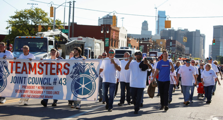 Teamsters, poderoso sindicato de Estados Unidos. Foto: REUTERS.