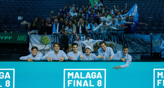 Equipo argentino de Copa Davis clasificado a Málaga.