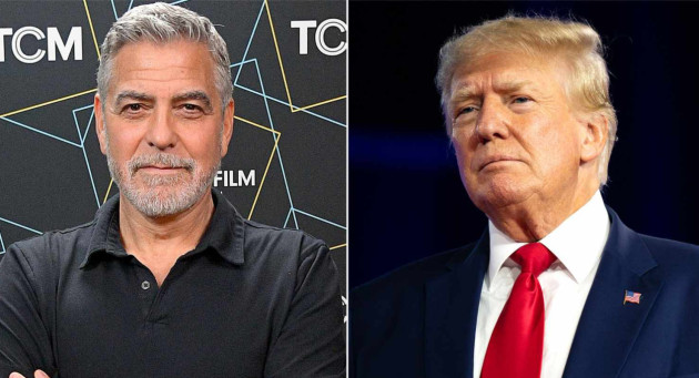 George Clooney y Donald Trump.