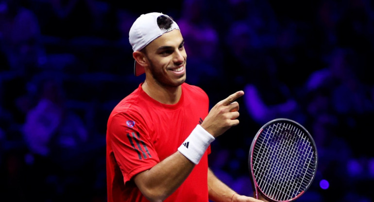 Francisco Cerúndolo en la Laver Cup.