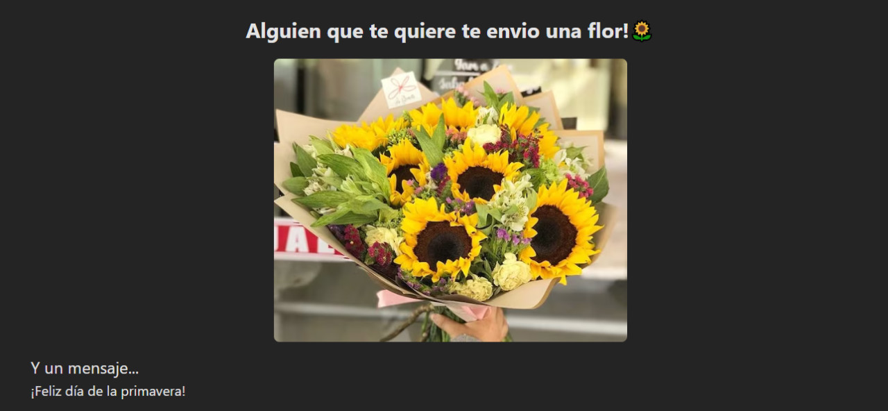 Enviar flores amarillas de forma online. Foto: Captura.