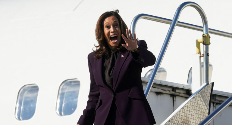 Kamala Harris, candidata a presidenta de Estados Unidos. Foto: Reuters