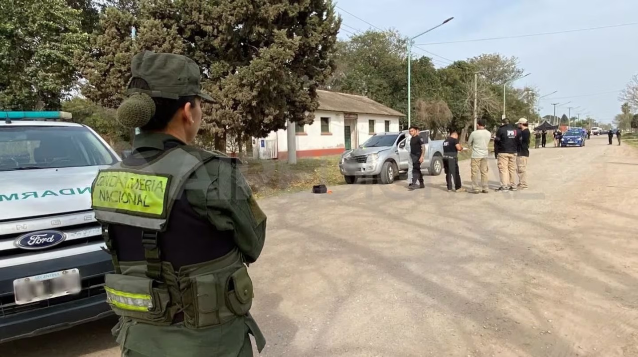 El lugar del accidente de Nico Mattioli. Foto: Aire de Santa Fe