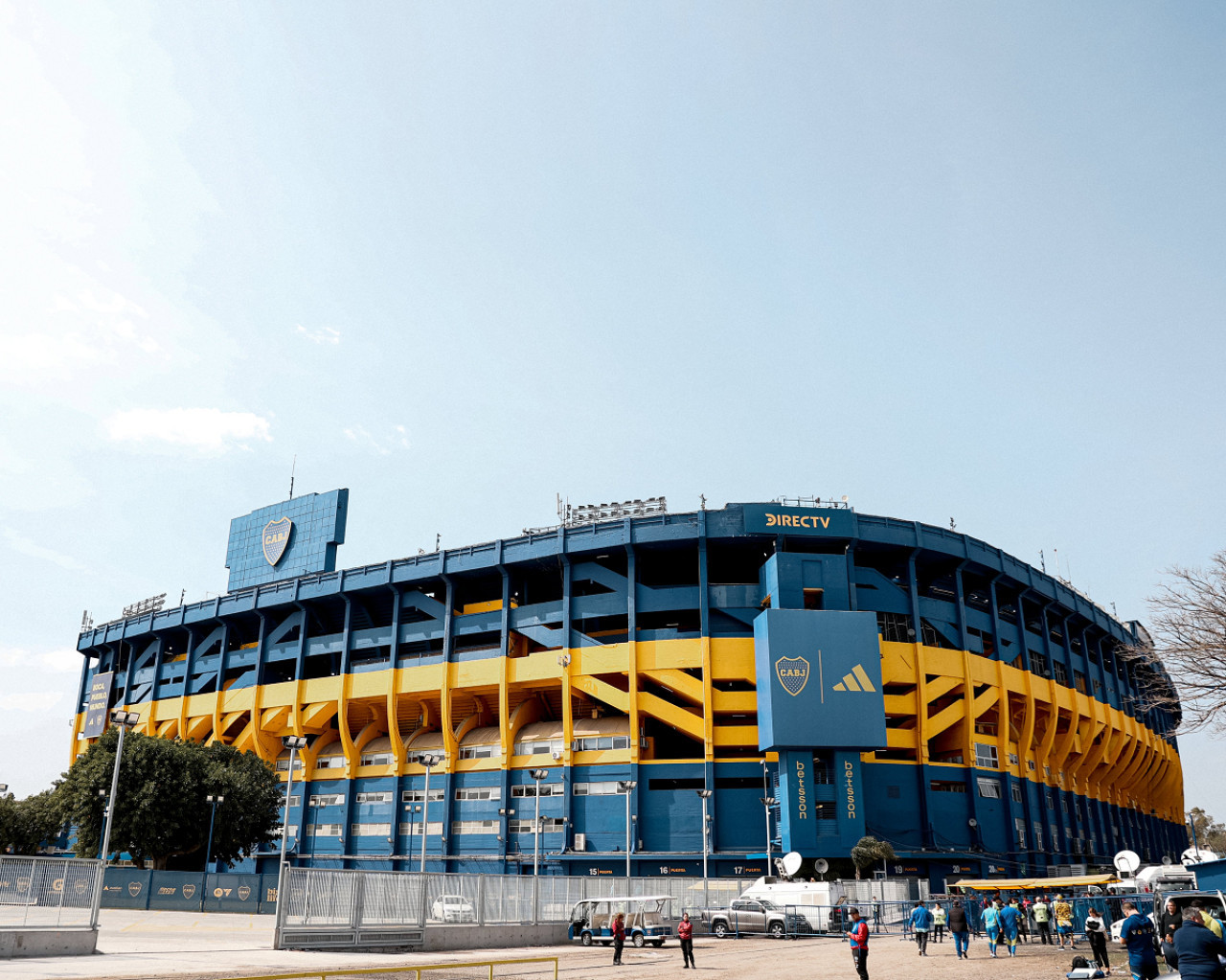 La Bombonera, lista para el Superclásico. Foto: X @BocaJrsOficial