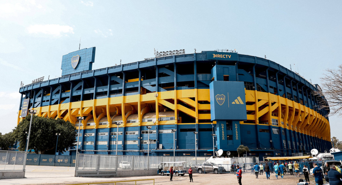 La Bombonera, lista para el Superclásico. Foto: X @BocaJrsOficial