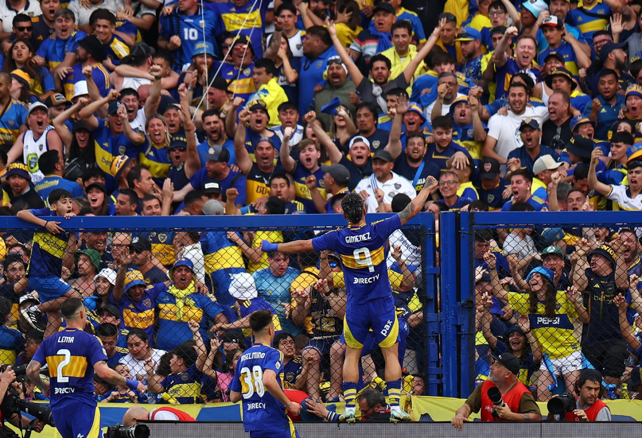 Milton Giménez; Boca vs River. Foto: Reuters