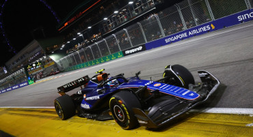 Franco Colapinto en el Gran Premio de Singapur de la Fórmula 1. Foto: Reuters.