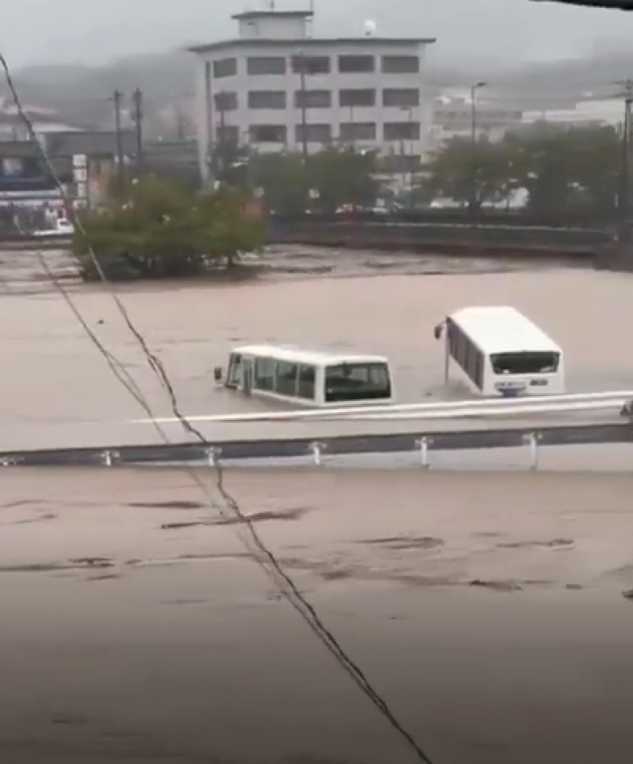 Inundaciones en Japón. Foto: Captura de video.