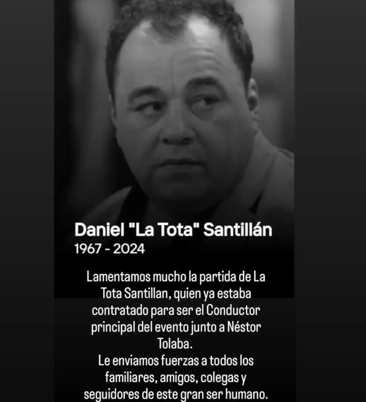 La Cita Club compartió un posteo dedicado a la Tota Santillán. Foto: Instagram.