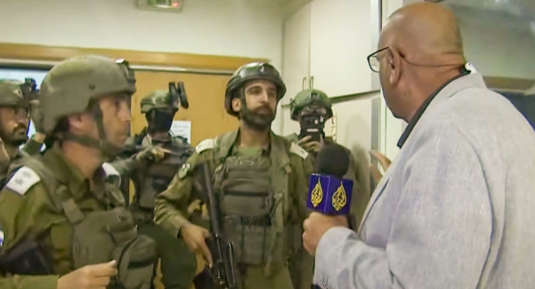 El Ejército de Israel cerró la oficina de Al Jazeera en Cisjordania. Foto: X/ @UGDiplomat.