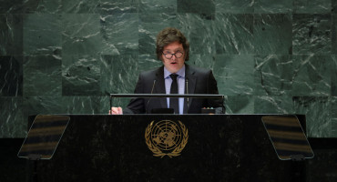 Javier Milei ante la Asamblea General de la ONU. Foto: REUTERS.